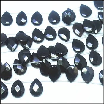 20pcs Naravnih Opal steklo Češnja quartz Črni Oniks Kristalno kroglice siva agates kamen Solze ohlapno obliko kroglice strune 15x20mm