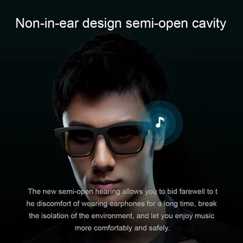 High End Avdio Očala Kostne Prevodnosti Smart Slušalke Sweatproof Brezžična Tehnologija Bluetooth Prostoročno Odpri Ušesa Polarizirana Glasbe Sončna Očala