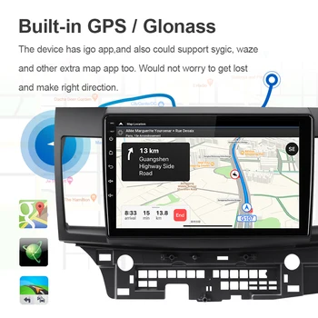 EBILAEN avtoradio, predvajalnik Za Mitsubishi Lancer X 1Din Android 10.0 Autoradio GPS Navigacijo Video Audio IPS glavne enote
