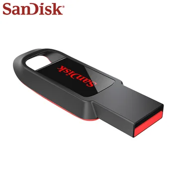 OriginalSanDisk USB ključek USB 2.0 64GB 128GB 16GB 32GB Pen Drive Black Pendrive Bliskovni Pogon Podporo Uradni Preverjanje