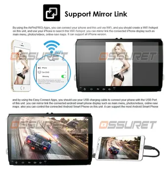Avto Multimedia player Android 10 GPS 2 Din Avto Autoradio Radio Za VW/Volkswagen/Golf/Polo/Passat/b7/b6/SEDEŽ/leon/Skoda Mic CSD