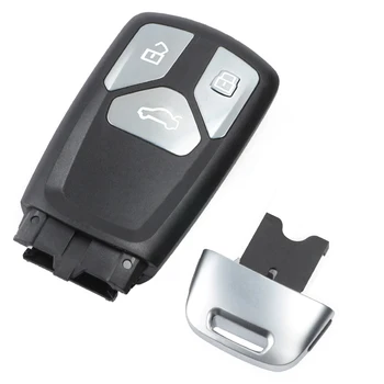 Keyecu 4M0 959 754 AJ T Smart Remote Avto Ključ Fob 3 Gumbi 433MHz za Audi TT A4, A5, Q5 V7 S5 SQ5 - 4M0959754AJ, 4M0959754T