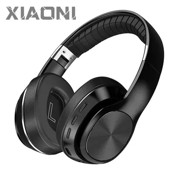 Hi-fi Brezžične Slušalke Bluetooth Zložljive Slušalke Podpira TF Kartice/FM Radio/Bluetooth AUX Stereo Slušalke Z Mikrofonom Globok Bas