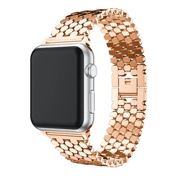 2020 Moda iz Nerjavečega Jekla Apple Watch Band 38 mm 40 mm 42mm 44 Rib Obsega Watchband za iWatch Serije 1/2/3/4/5