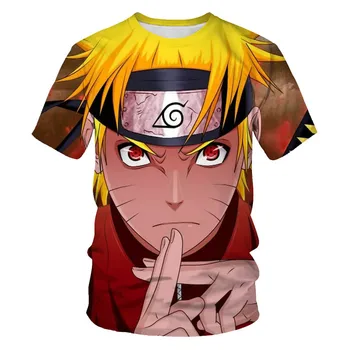 2020 Naruto 3D Print majica s kratkimi rokavi Moški/ženske Modni Anime Moških Oblačil hip hop T-shirt japonski Harajuku ulične Kul Tee majice