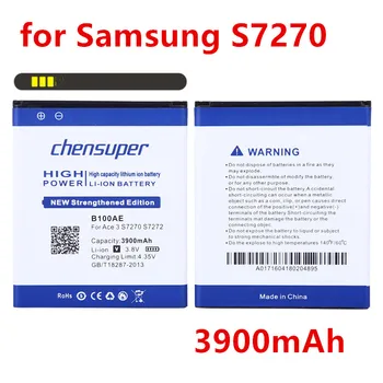 NOVO 3900mAh B100AE Baterija za Samsung Galaxy Ace 3 S7270 S7272 S7898 S7562C S7568i i699i s7262