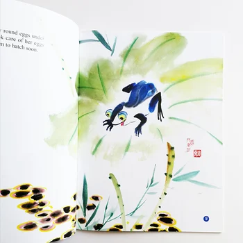 Malo Tadpoles Iščejo Mama Ink-in-Pranje slikanic o Klasični Kitajski Zgodbe za Otroke v angleščini in Kitajščini z Pinyin
