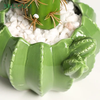 Vroče Novih Izdelkov Kaktus Keramični Ustvarjalne Kiparstvo Obrti Succulents Rastlin Pot Balkon Cvet Pot Domov Okraski Okraski