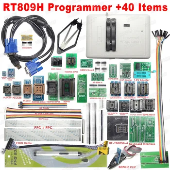 Prvotne RT809H EMMC-Nand FLASH Programer +56 Postavke z BGA48 BGA63 BGA64 BGA169 Adapter RT809H EMMC Nand Flash TSOP48