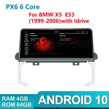 4+64 G IPS Android 10.0 Avto Multimedijski Predvajalnik Za BMW X5 E53 1999-2000 Idriver avto Gps navi Audio stereo Radio, Wifi, BT vodja enote