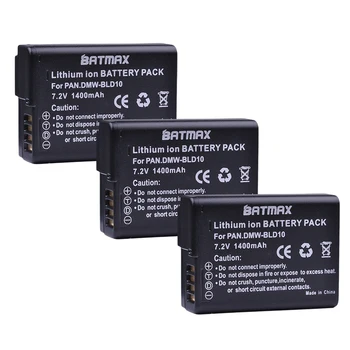 3pc 1400mAh DMW-BLD10 Fotoaparat Baterija za Panasonic DMW BLD10E BLD10 BLD10PP ,DPS GF2GK GF2 G3 GX1 DMC-GF2 Fotoaparati
