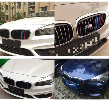 Sprednja Maska Trim Žari Kritje Uspešnosti Nalepke Za BMW 2 Seriji Active Tourer 218i 220i 2016 2017 3D Styling 12 Barvah