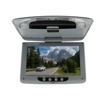 9-palčni 800*480 Zaslon Avtomobilski Strešni Nosilec za LCD Barvni Monitor Flip Navzdol Zaslon Režijske Večpredstavnostna Video Strop Strehe gori Zaslon