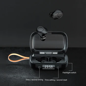 Bluetooth 5.1 Slušalke Brezžične Bluetooth Slušalke TWS Lahko Polnjenje Telefona 2000 mAh HIFI V Uho Pravi Brezžični Čepkov za Slušalke