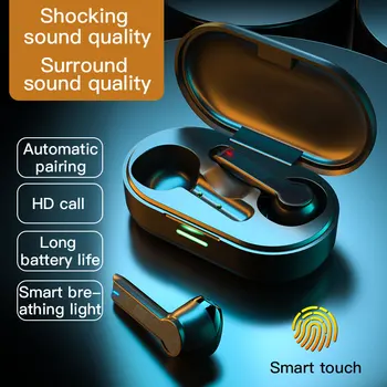 L32 Brezžične Slušalke Bluetooth 5.0 Slušalke TWS Mini HI-fi V uho Šport Teče Slušalke Podpora iOS/Android Telefonov HD Klic