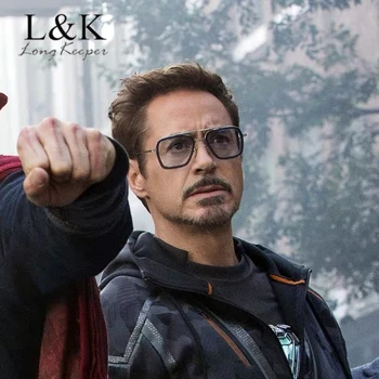 Moški Tony Stark Iron Man 3 sončna Očala Moških Retro Vintage blagovno Znamko Design Očala Kvadratnih sončna Očala Oculos Masculino Gafas de sol