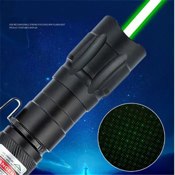 Laserski Kazalec Visoke Moči Lov Zelena Lazer Pero Več Vzorec Poudarek Laser Pogled Prenosni Močan Laserpointer Svetilka