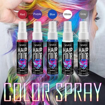 30 ml Barva Las Spray 5 Barv Začasno Barvo Las Dyer Stroj Unisex Instant Barve za Barvanje Las Styling Barvanje Izdelkov