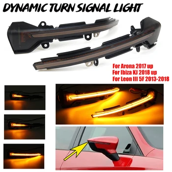 2x Dynamic LED Vključite Opozorilne luči za SEAT Leon III Mk3 5F obdobje 2013-2018 Ibiza KJ Mk5 V Arona 17-18 Strani Krilo Ogledalo Sveti