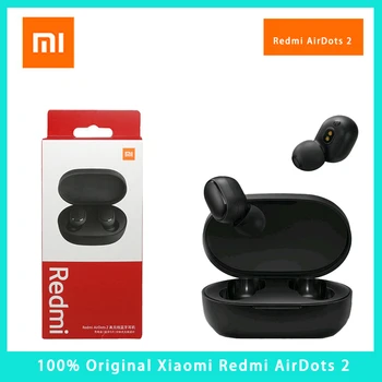 2021 Xiaomi Original Redmi Airdots s TWS Brezžična tehnologija Bluetooth 5.0 Slušalke za v uho stereo šport vodotesne slušalke RedmiAirdots 2