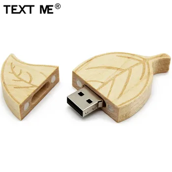 BESEDILO ME 2 model Javorjevega lesa ne zogleni bambusa Listi slog ključek usb pen drive 4GB 8GB 16GB 32GB 64GB usb2.0 pendrive