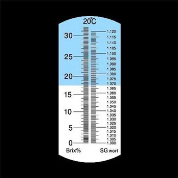 Refraktometer Pivo Brix Wort Sladkor, Alkohol 0~32%1.000~1.120 SG Specifično Težo Ročno Orodje Hydrometer
