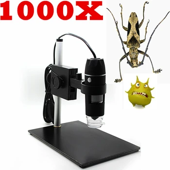 2MP 1000X 8 LED USB Powered Digitalni Mikroskop Endoskop Zoom Fotoaparat Lupo w/ Stojalo
