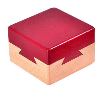 Visokokakovostne Lesene Magic Box Puzzle igra Luban Zaklepanje Igrače Za Otroke, Odrasle, Izobraževalne Igrače Možganov Teaser Igre