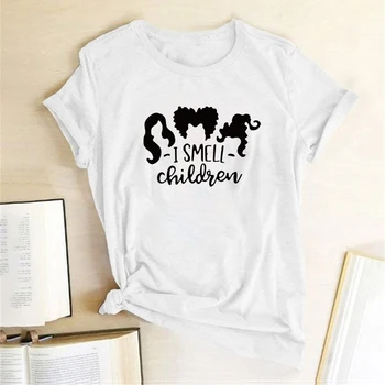 Voham Otrok Tiskanje majice Ženske Poletje 2020 Grafični Tees Svoboden Modi T Shirt Bombaža, Kratek Rokav Vrhovi za Ženske Ženske
