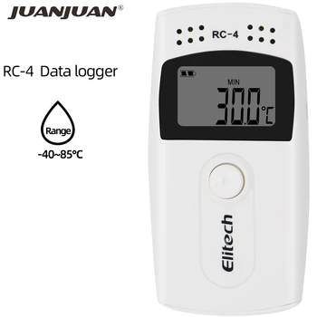 RC-4 USB Temperatura Zapisovalnik Podatkov Datalogger Diktafon Zunanji Senzor 16000 Točke za Skladišča za Shranjevanje Laboratorij 30% popusta