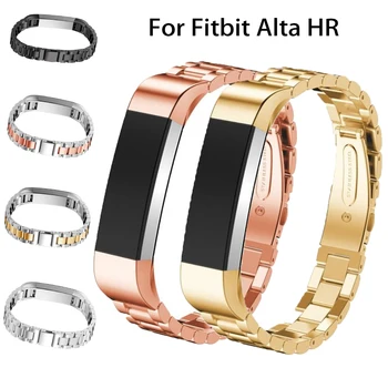 Kovinsko Nerjavno Jeklo Watch Band za Fitbit Alta HR Trak Zapestnica Zamenjava Pasu za Fitbit Alta Visoke Kakovosti ura Band