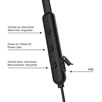 Roza Brezžične Slušalke Bluetooth Slušalke Šport Stereo Magnetni Bluetooth Slušalke Auriculars Z Mikrofonom Za iPhone Xiaomi