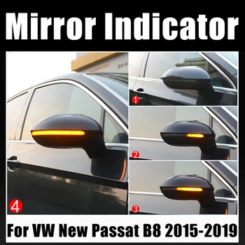 Odlično LED Blinker Dinamično Vključite Opozorilne Luči Strani Vzvratnega Ogledala Luč Za Volkswagen VW Passat B8-2020 Za Arteon
