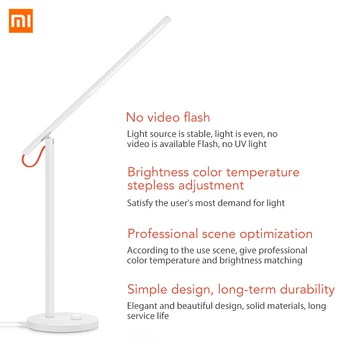Xiaomi Mijia Mi Smart LED Desk Svetilke namizne Svetilke Zatemnitev Branje Svetlobe Postelji Svetilko WiFi Omogočeno Delo z AMZ Alexa IFTTT