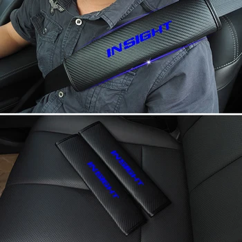 2PCS PU Reflektivni Avto varnostnega pasu ramen Blazine Varno Pasom Sedeža Kritje Za Honda Insight Avto Styling avtomobilski Deli