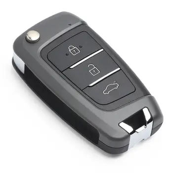 Keyecu Flip Daljinski Ključ Fob 3 Gumb 433MHz 4D60 za Hyundai Accent 2018-2019 P/N: 95430-H5500