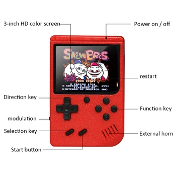 GerTong Prenosni Ročni Retro Video Igre MINI Game Boy Prenosni Retro Ročni 8-Bitno Otrok Nostalgično Igralcev Video Konzole