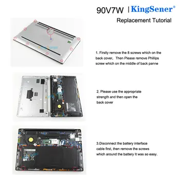 KingSener 90V7W JHXPY JD25G 090V7W Laptop Baterija Za Dell XPS 13 9343 XPS13 9350 13D-9343 P54G 0N7T6 5K9CP RWT1R 0DRRP 56WH