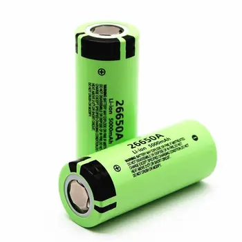 GTF Prvotne 3,7 V 5000mAh Baterija Za Panasonic 26650A Visoka Zmogljivost 26650 baterije Li-ion Baterije za ponovno Polnjenje za LED svetilka