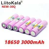 8PCS Novo LiitoKala prvotne INR 18650 baterijo 3,7 V 3000mAh INR18650 30Q li-ion Baterije za ponovno Polnjenje