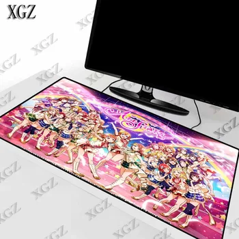 XGZ Japonske Anime Seksi Dekle, Veliki Gaming Mouse Pad Igralec Zaklepanje Edge Tipkovnica Mat Desk tipke za CSGO LOL Dota Igre