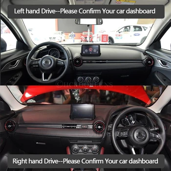 Nadzorna plošča Pokrov Zaščitni Ploščici za Mazda CX-3 2016 2017 2018 2019 CX 3 Avtomobilski Pribor, Armatura Odbor Dežnik Anti-UV Preprogo