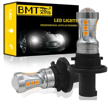 BMTxms 2x PH24WY SPH24 LED Auto Turn Opozorilne Luči Canbus Brez Napake Bela Rumena Za Audi Cadillac GMC Lincoln Saab Avto Svetlobe