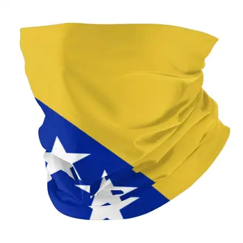 Bosna In Hercegovina Zastavo Obraz Šal Z 2 Kos Filter Večnamenski Headscarf glavo jahanje masko