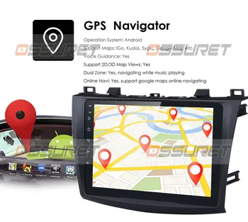 9 inch Android 10 Avto Multimedijski Predvajalnik Videa, 2G+32 G Za Mazda 3 Mazda3 2004-2011 2din GPS Navigacija Radio Stereo WIFI Št DVD
