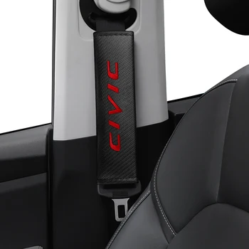 Ogljikovih Vlaken varnostnega Pasu Rami Pad Za Honda CIVIC Mugen NAVDIH XR-V, CR-V, UR-V, CR-Z Prilegajo Pilot Tip RV Tip S VTEC DOHC Modulo