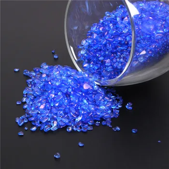100 g Modra Quartz Crystal gramoz kroglice Kamen Rock Žetonov kamen Srečen Zdravljenje modri Kamen Mineralov za Zdravje Dekoracijo diy čip kroglice