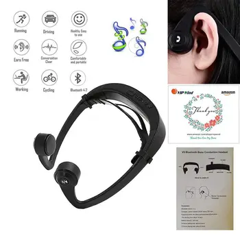 Kostno Prevodnost Slušalke, Brezžične Bluetooth Slušalke Šport Telovadba Vodotesne Slušalke Vgrajen Mikrofon za iPhone X 8 8plus 7 7plus