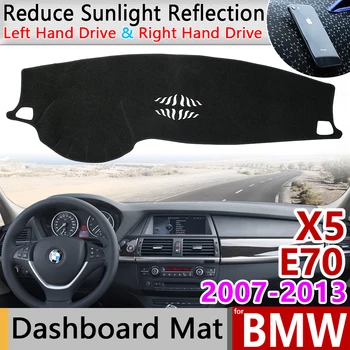 Za BMW X5 E70 2007~2013 Anti-Slip Anti-UV Mat nadzorna plošča Pokrov Pad Sonce Odtenek Dashmat Zaščito Preprogo Pribor 2009 2010 2012