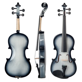 Violino 4/4 Visokega Sijaja Konča Violino 4/4 Črno in Belo Začetnik Violino